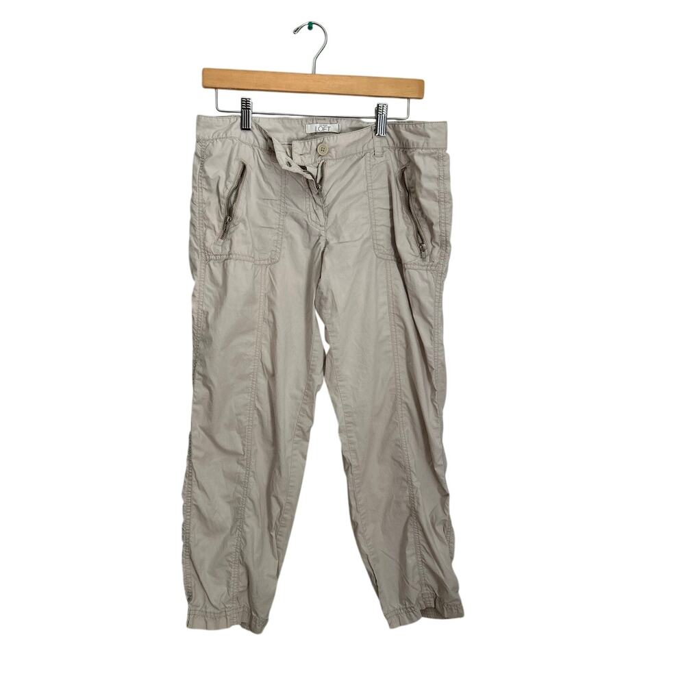 Loft Utility Cargo Capri Pants Size 8